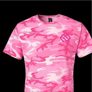 CAVU Pink Camo Breast Cancer Tee Shirt